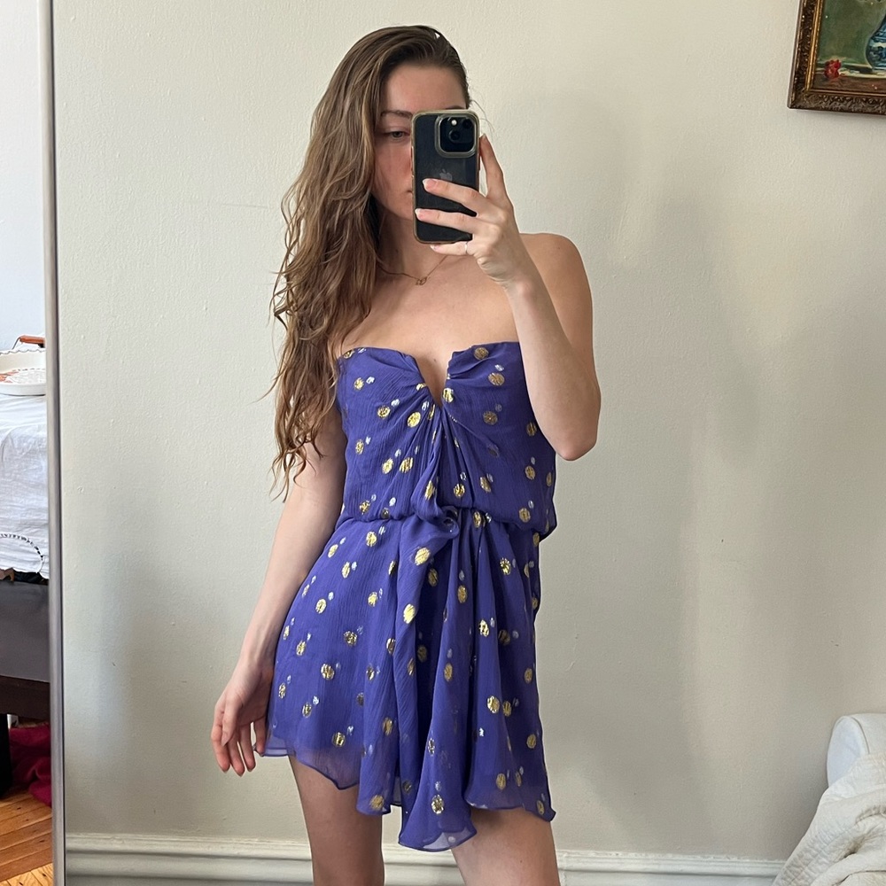 Vintage 100% Silk corset dress
